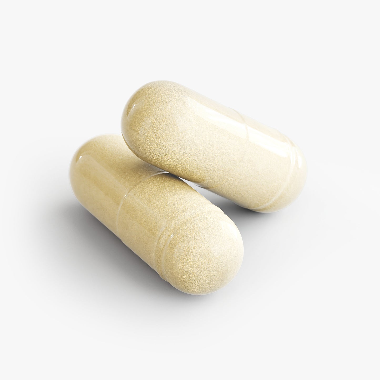 CLARA capsules close-up; non-stimulant daily brain support with GABA, Bacopa, and L-Theanine for concentration, memory, and light mental clarity