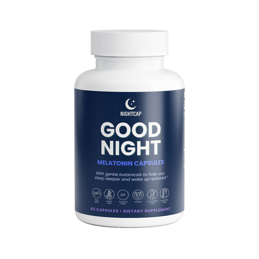 GABA and Melatonin sleep support by Nutreska Labs. Safe Sleeping Pills for daily consumption reviewed by the MAS for under 5mg melatonin.
