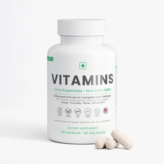Nutreska Complete Multivitamin capsules for men and women; essential vitamins and minerals for immune health, energy, and overall vitality | Daily Health | Essential Health | Healthy | Feel Good 