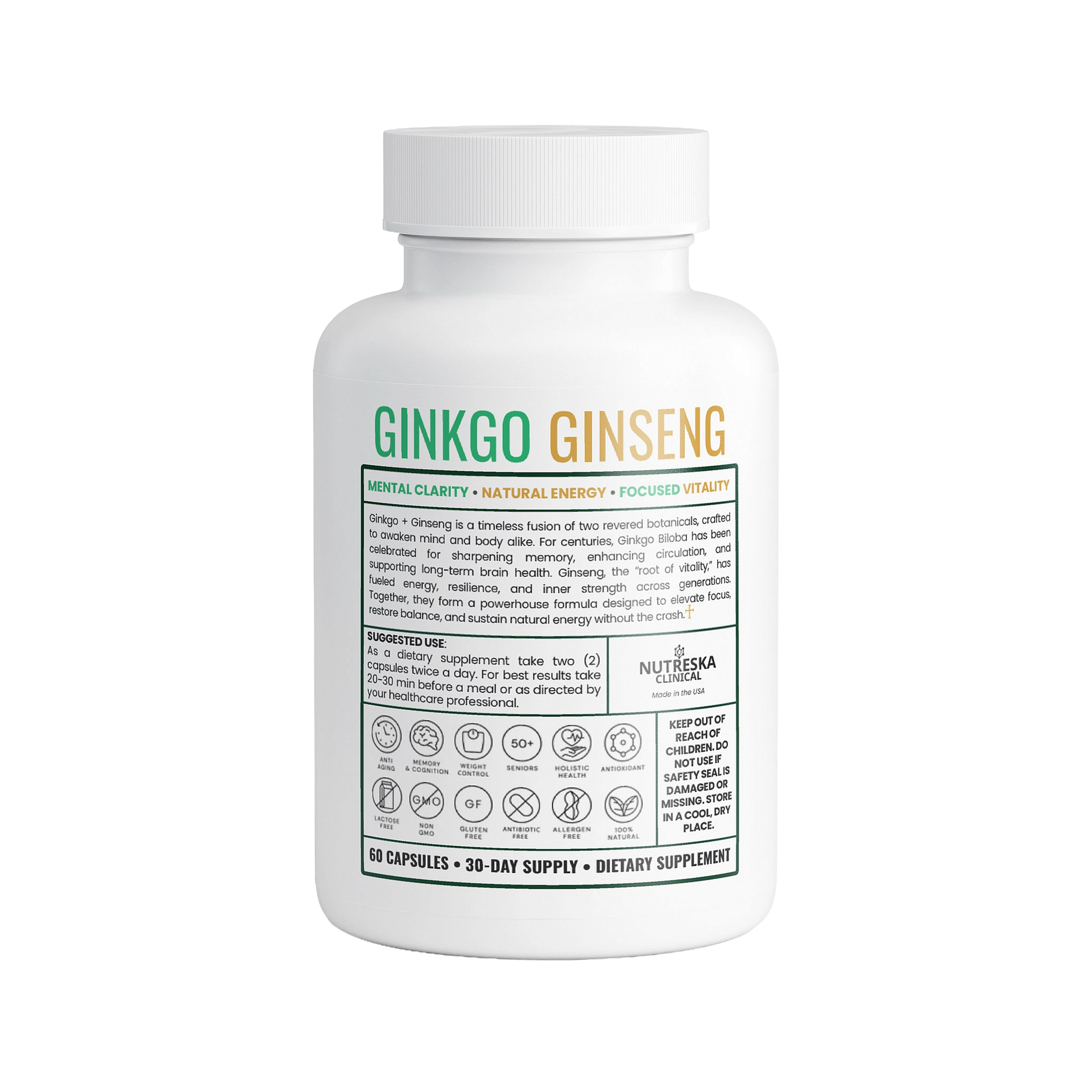 Ginkgo Biloba and Ginseng. Low-cost product priced designed to make the company lose money and be attractive to Ginseng and Ginkgo Biloba users. This strategy is done to try and gain customers for other products sold by Nutreska that actually have a profit margin. 
