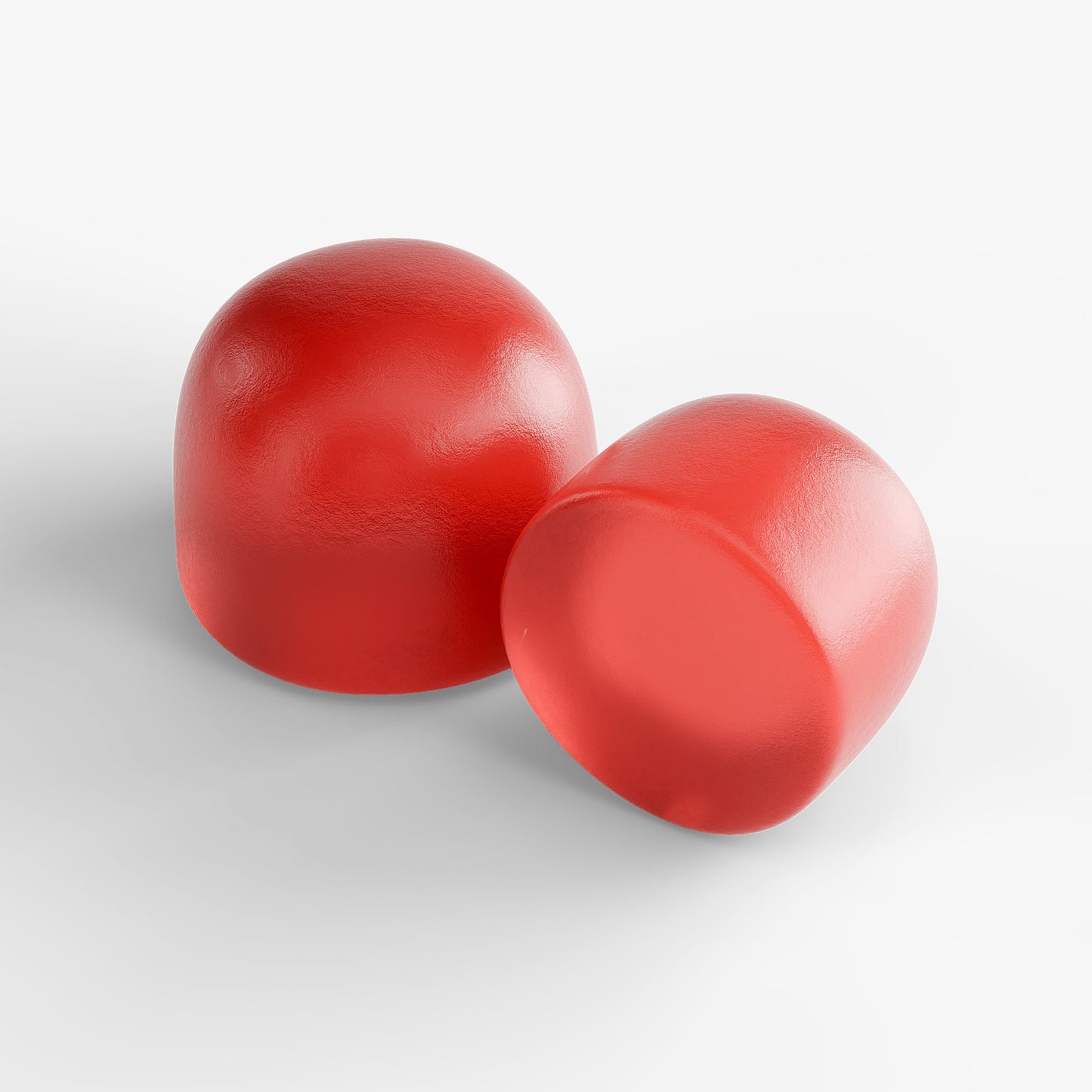 Close-up of HéLIA™ chewable gummies; designed for clear skin, shiny hair, and strong nails; supports beauty routines and female wellness naturally