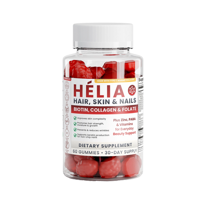 Helia Gummies by Nutreska Labs - 15 nutrients for hair skin and nails with Type-1 Marine Collagen 