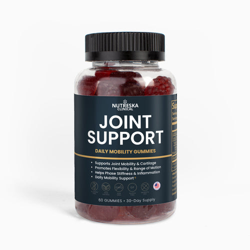 Nutreska joint support gummies for cartilage health, flexibility, and inflammation relief; ideal for aging adults, athletes, and those with joint discomfort