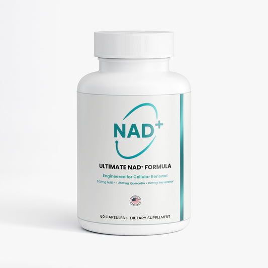 Nutreska rebranded NAD capsules Nutreska Labs NAD+ capsules for cellular energy, healthy aging, mitochondrial function, and metabolic support; ideal for adults 30+ seeking anti-aging and vitality solutions
