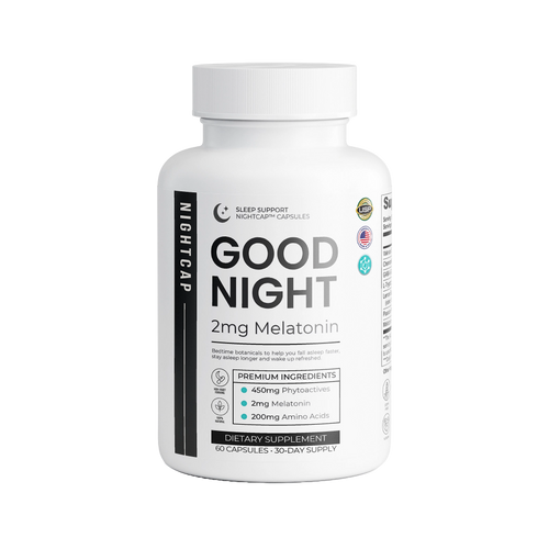 GABA and Melatonin sleep support by Nutreska Labs. Safe Sleeping Pills for daily consumption reviewed by the MAS for under 5mg melatonin. 