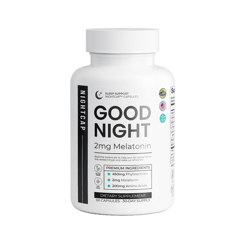 GABA and Melatonin sleep support by Nutreska Labs. Safe Sleeping Pills for daily consumption reviewed by the MAS for under 5mg melatonin. 