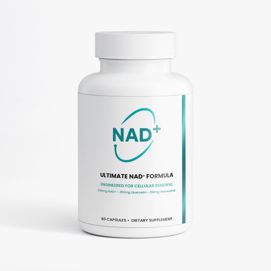 Ultimate NAD+ formulated with proven complementary benefits - Resveratrol and Quercetin. 