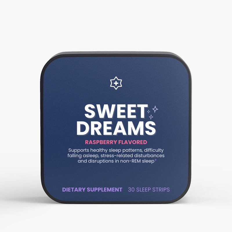 Nutreska SWEET DREAMS sleep strips box NIGHTCAP collection natural sleep aid no melatonin sleep supplement for adults women men sleeping problems anxiety support sleep help calming bedtime routine fall asleep fast travel sleep support